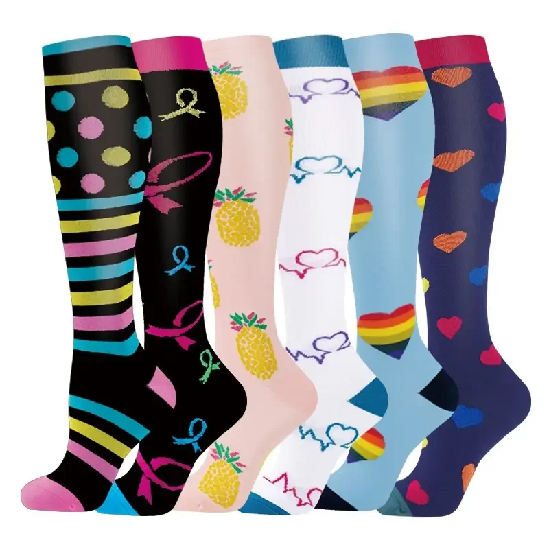 Women's 6-Pack Mid-Calf Compression Socks Bundle - Image 16