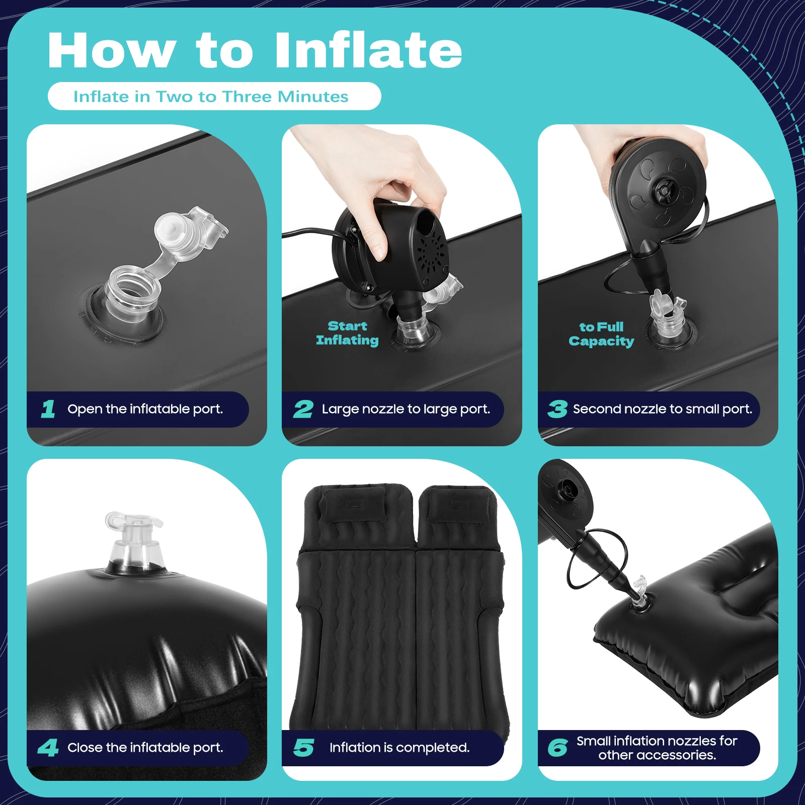 SUV Air Mattress w/Air Pump - Image 5