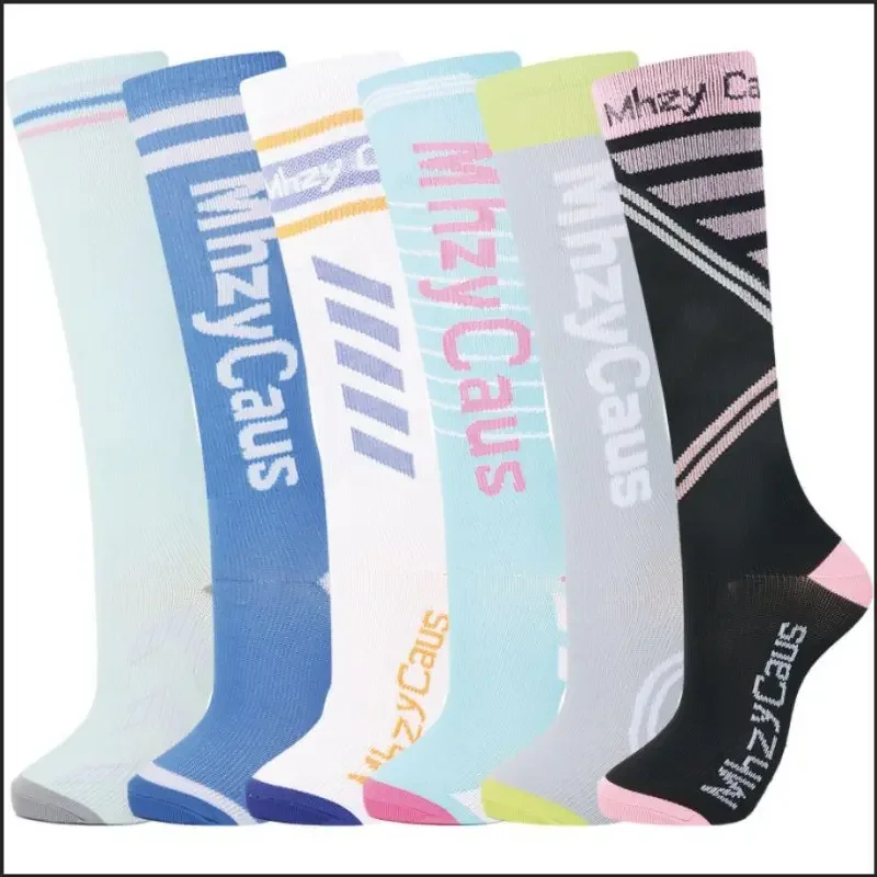 Women's 6-Pack Mid-Calf Compression Socks Bundle - Image 48