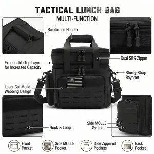 Insulated Lunch Bag Tactical Cooler Box - Thumbnail Image 4