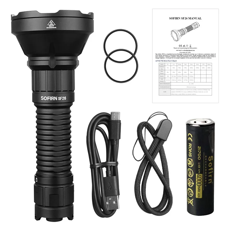 Sofirn Tactical Flashlight Type-C Rechargeable - Image 1