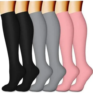 Women's 6-Pack Mid-Calf Compression Socks Bundle - Thumbnail Image 26