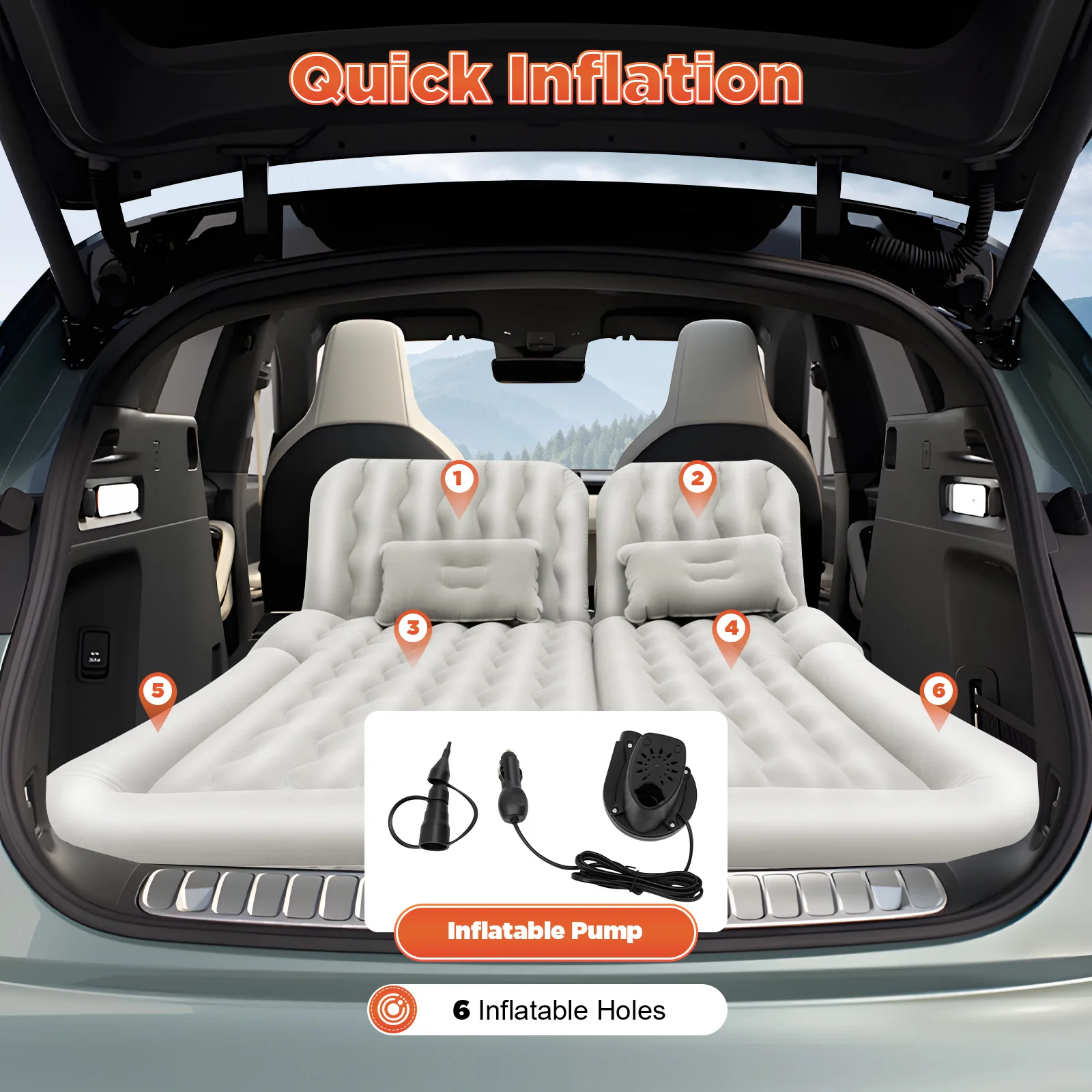 SUV Air Mattress w/Air Pump - Image 2