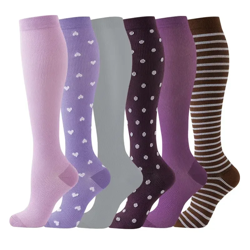Women's 6-Pack Mid-Calf Compression Socks Bundle - Image 34