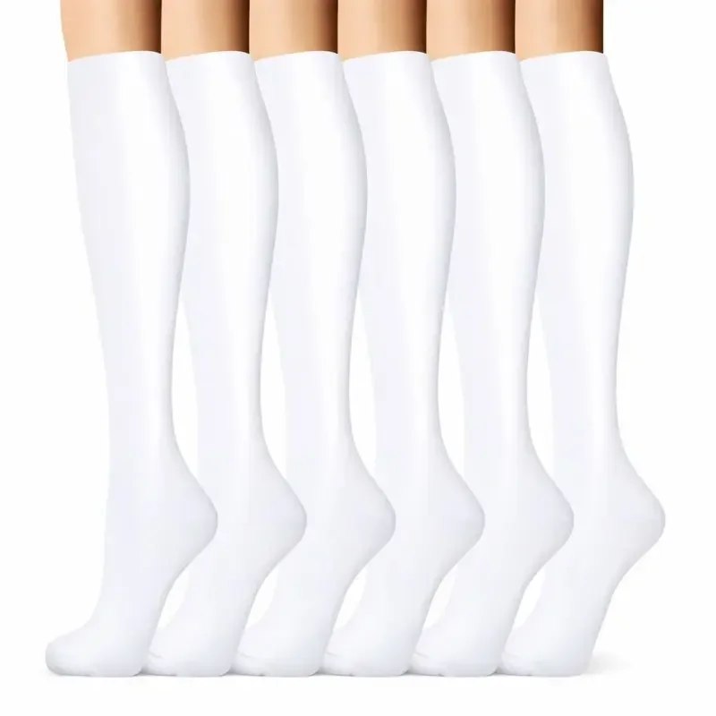 Women's 6-Pack Mid-Calf Compression Socks Bundle - Image 45