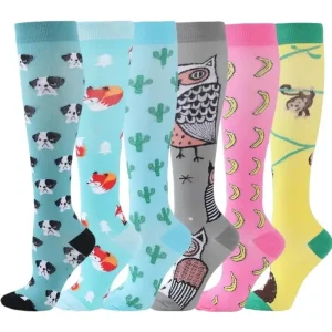 Women's 6-Pack Mid-Calf Compression Socks Bundle - Thumbnail Image 14