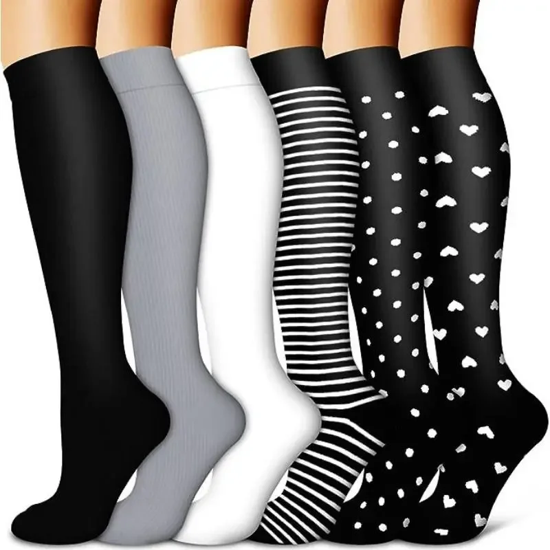 Women's 6-Pack Mid-Calf Compression Socks Bundle - Image 59