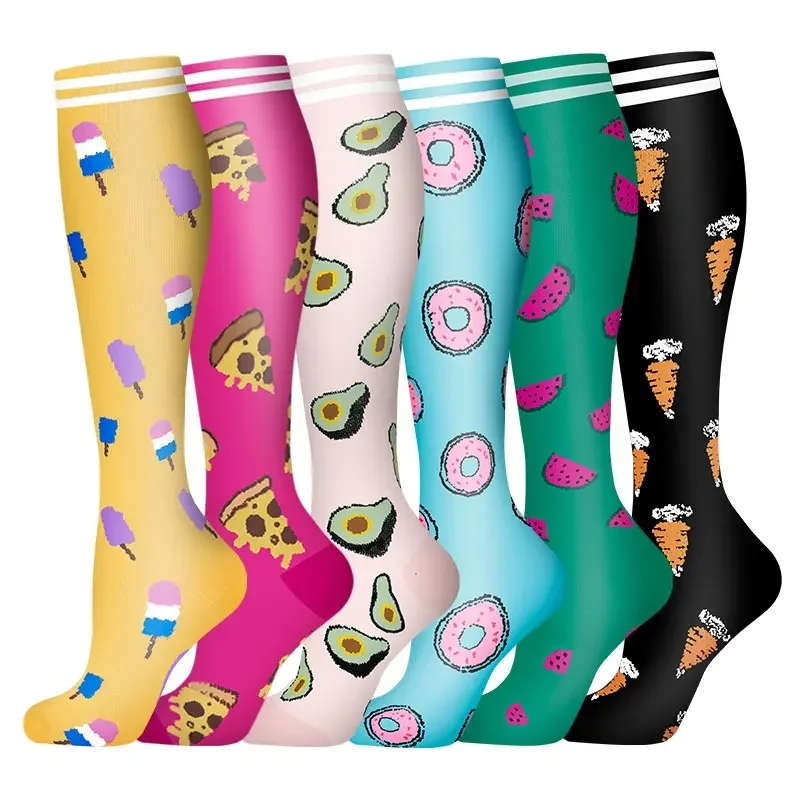 Women's 6-Pack Mid-Calf Compression Socks Bundle - Image 32