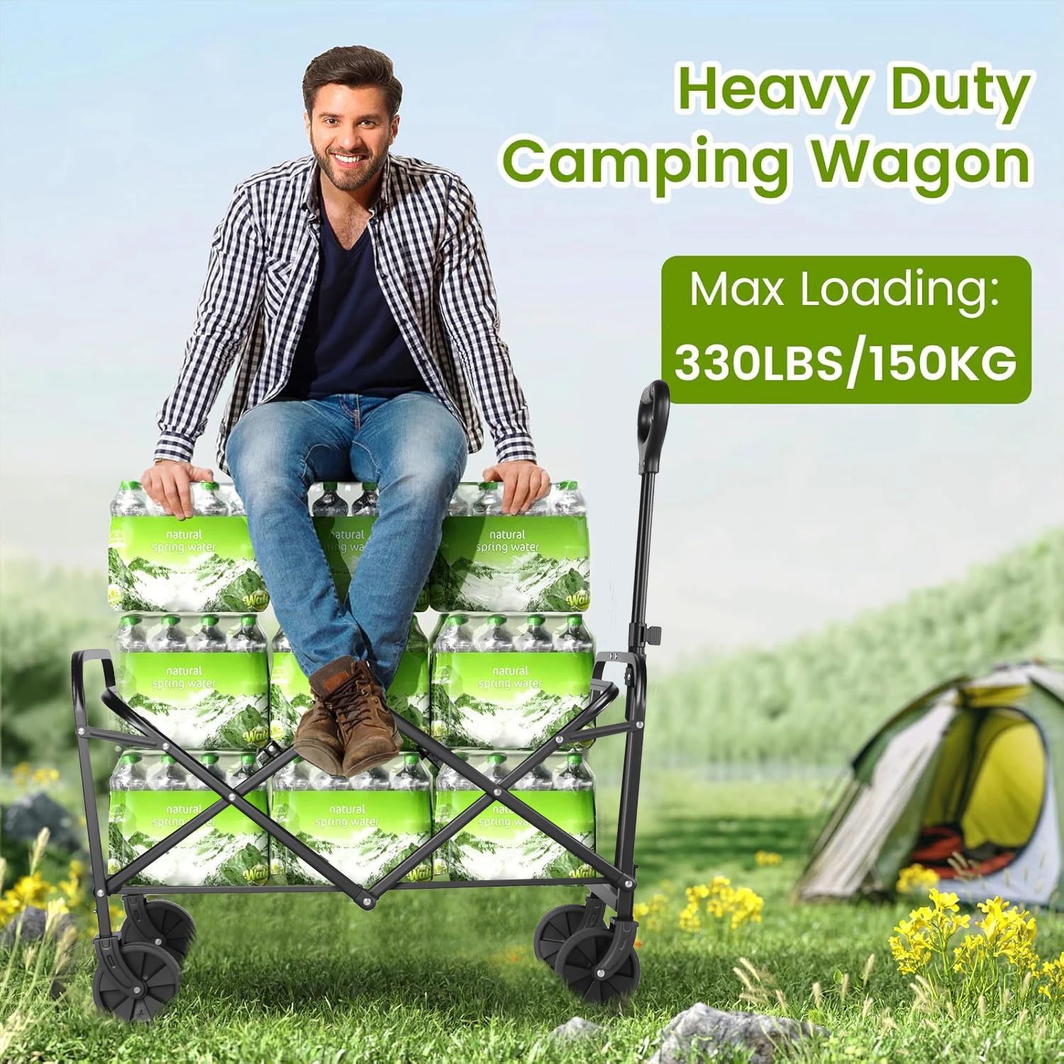 Heavy Duty Wagon Carts Foldable - Image 5