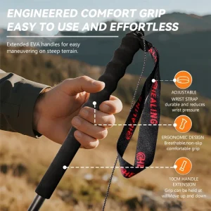 2PCs Carbon Fiber Foldable 5-Sections - Thumbnail Image 3