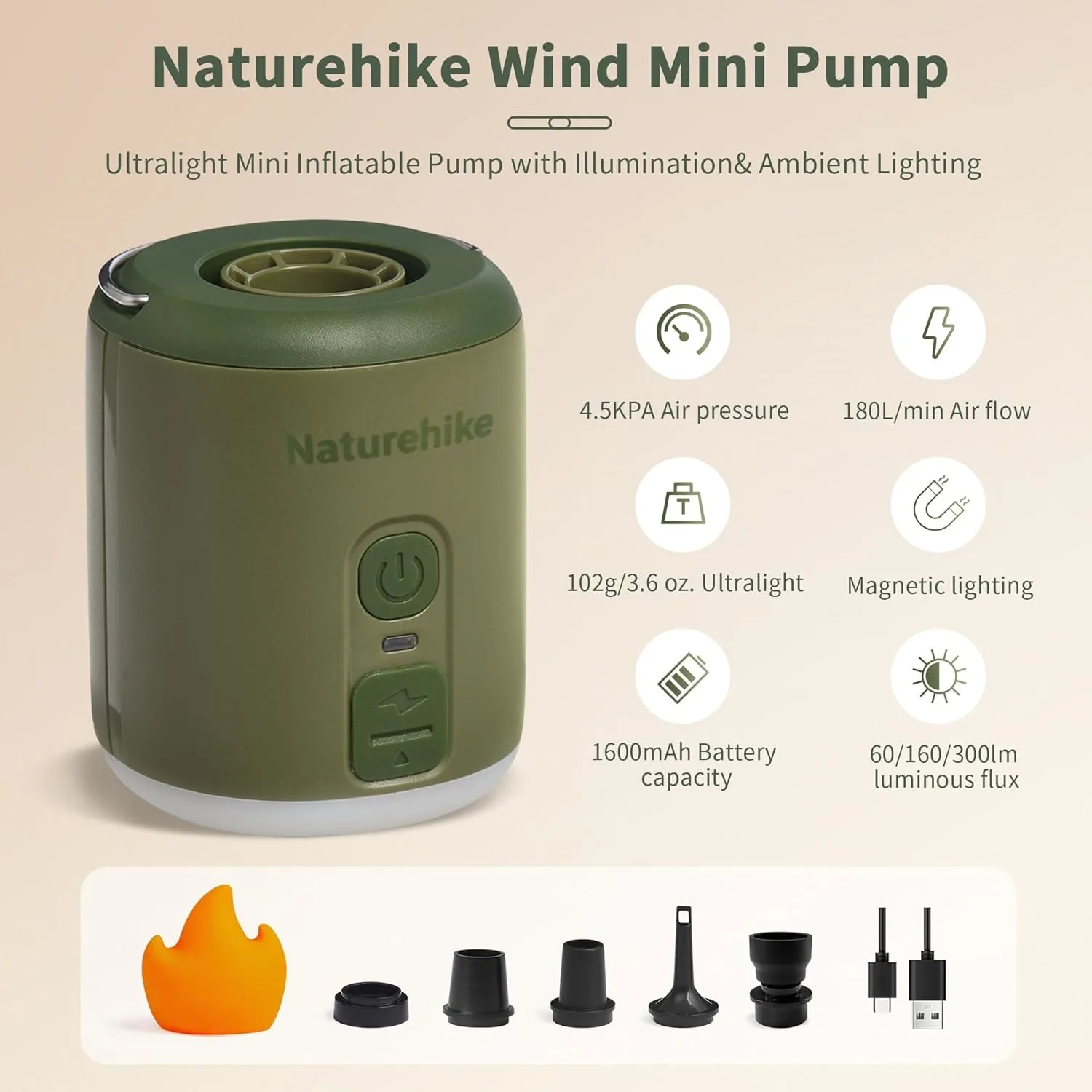 Naturehike Multi-function Air Pump Outdoor - Image 3