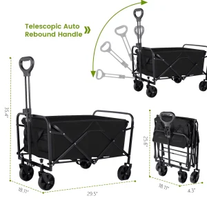 Heavy Duty Wagon Carts Foldable - Thumbnail Image 2