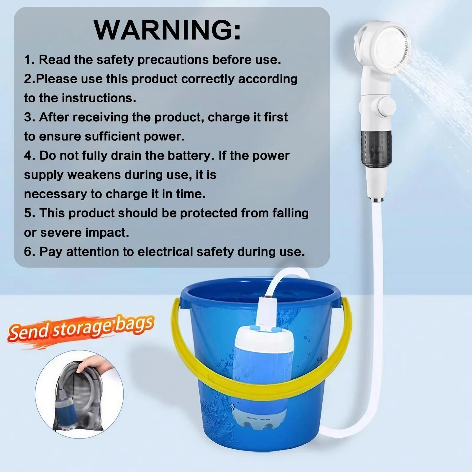 Outdoor Shower Portable Handheld - Image 6