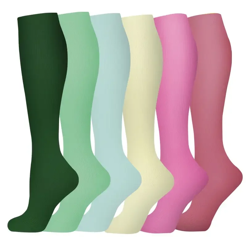 Women's 6-Pack Mid-Calf Compression Socks Bundle - Image 56