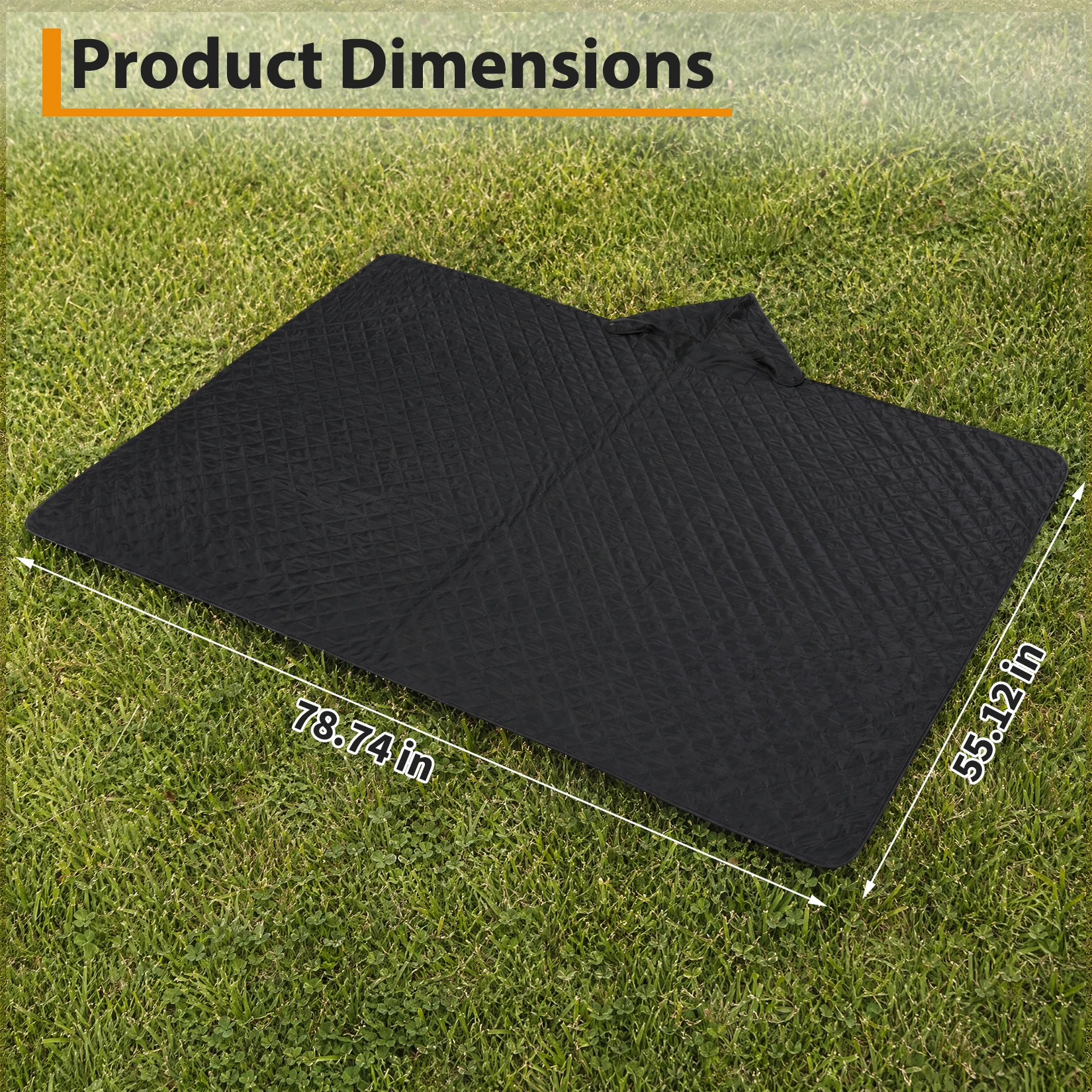 Hooded Camping Blanket, 78.74"×55.12" - Image 7