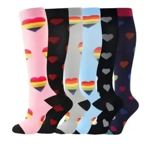Women's 6-Pack Mid-Calf Compression Socks Bundle - Thumbnail Image 21