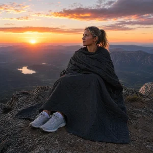 Hooded Camping Blanket, 78.74"×55.12" - Thumbnail Image 5