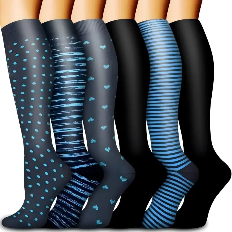 Women's 6-Pack Mid-Calf Compression Socks Bundle - Image 19