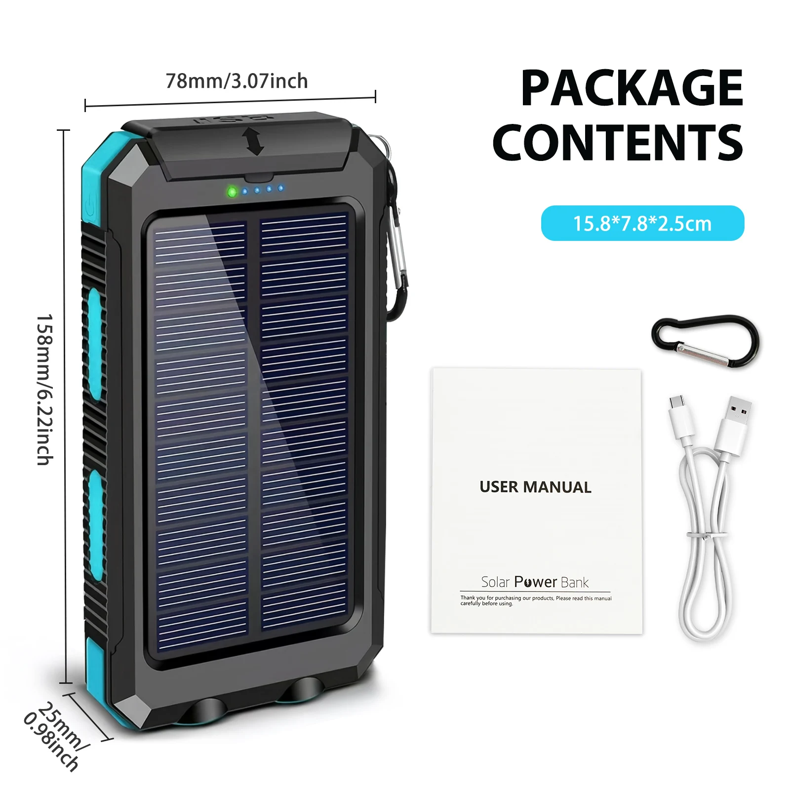 30000mAh Solar Power Bank - Image 4