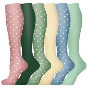 Women's 6-Pack Mid-Calf Compression Socks Bundle - Thumbnail Image 8