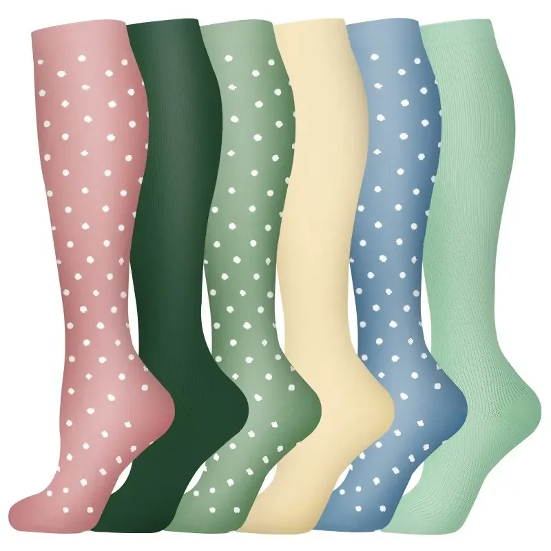 Women's 6-Pack Mid-Calf Compression Socks Bundle - Image 8