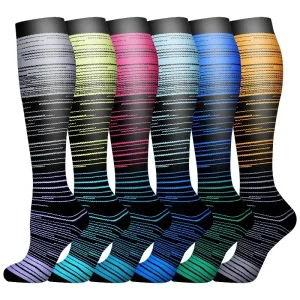 Women's 6-Pack Mid-Calf Compression Socks Bundle - Thumbnail Image 52