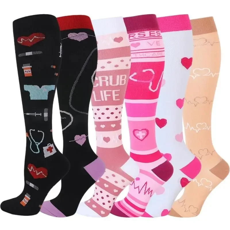 Women's 6-Pack Mid-Calf Compression Socks Bundle - Image 41