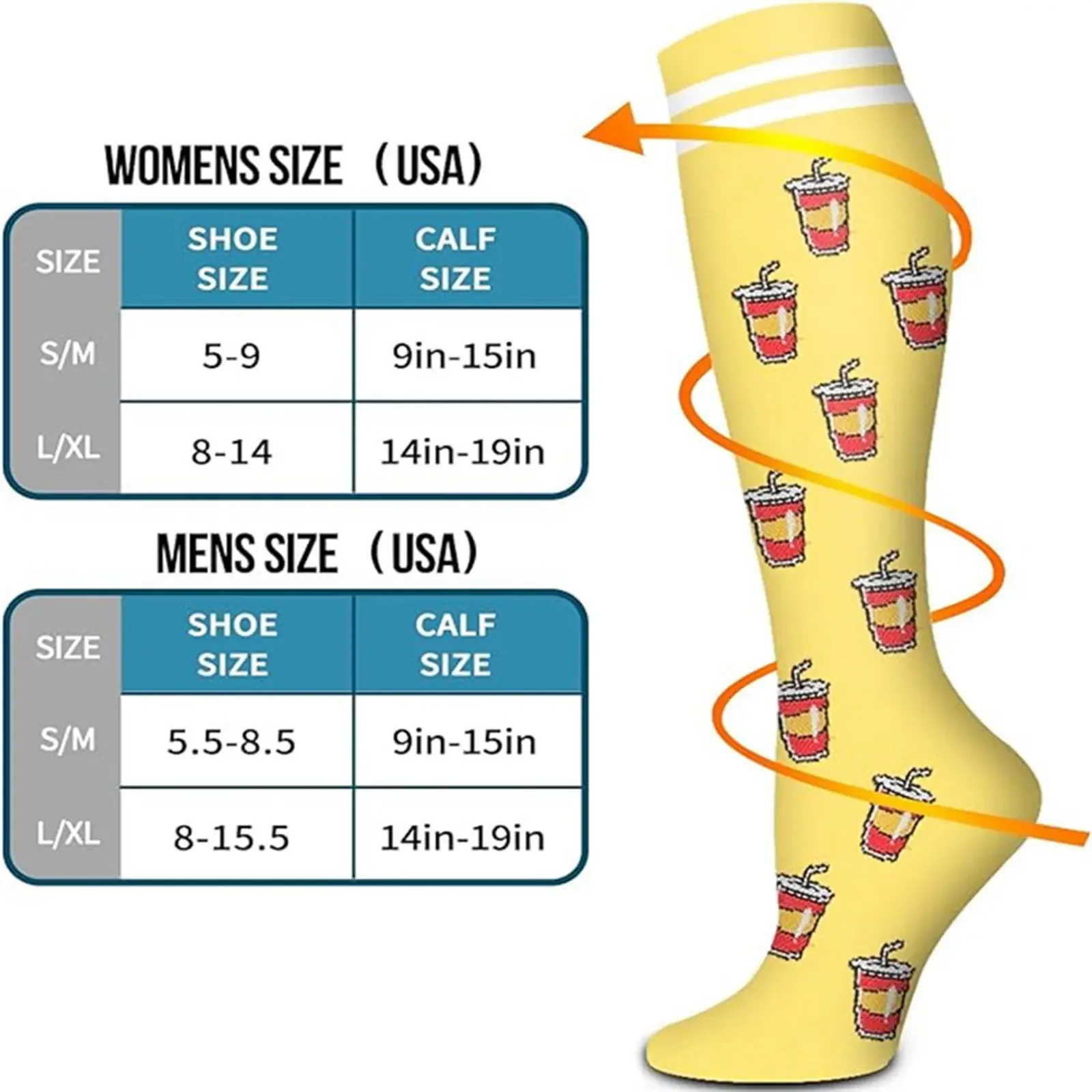 Women's 6-Pack Mid-Calf Compression Socks Bundle - Image 2