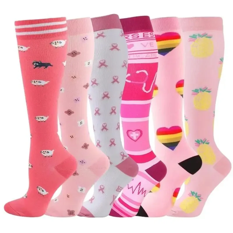 Women's 6-Pack Mid-Calf Compression Socks Bundle - Image 36