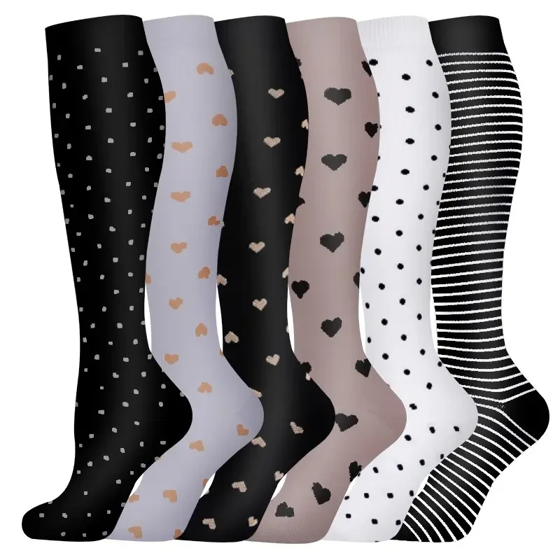 Women's 6-Pack Mid-Calf Compression Socks Bundle - Image 24