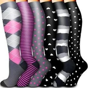 Women's 6-Pack Mid-Calf Compression Socks Bundle - Thumbnail Image 42