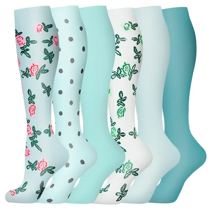 Women's 6-Pack Mid-Calf Compression Socks Bundle - Image 55