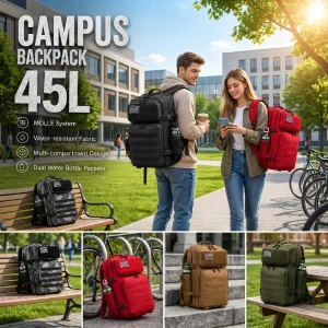 45L Large Capacity Tactical Fishing Backpack