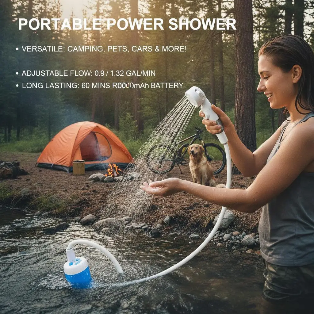 Outdoor Shower Portable Handheld - Image 1