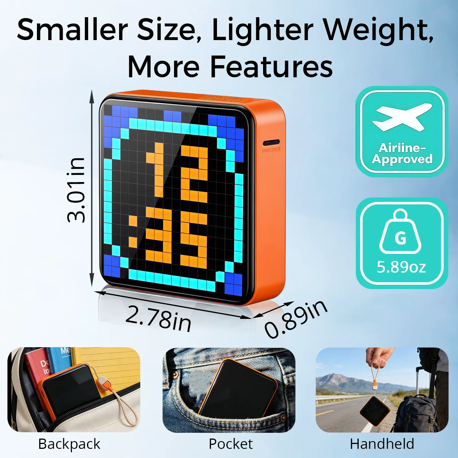 Pixel Art Portable Charger Mini - Image 2