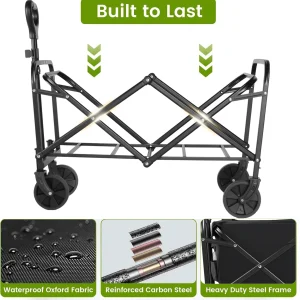Heavy Duty Wagon Carts Foldable - Thumbnail Image 3