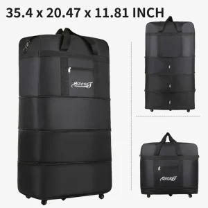 Expandable Rolling Duffel Bag Suitcases - Thumbnail Image 9