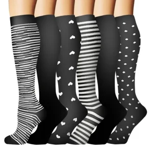 Women's 6-Pack Mid-Calf Compression Socks Bundle - Thumbnail Image 3