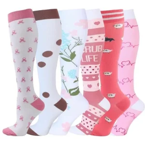Women's 6-Pack Mid-Calf Compression Socks Bundle - Thumbnail Image 40