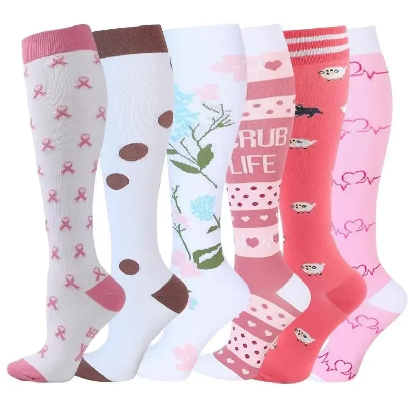 Women's 6-Pack Mid-Calf Compression Socks Bundle - Image 40