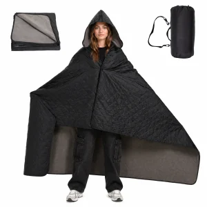 Hooded Camping Blanket, 78.74"×55.12"