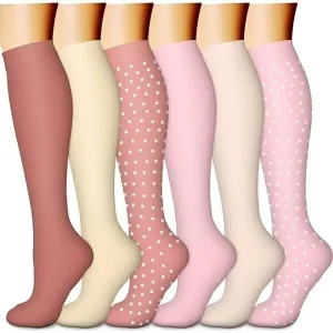 Women's 6-Pack Mid-Calf Compression Socks Bundle - Thumbnail Image 11