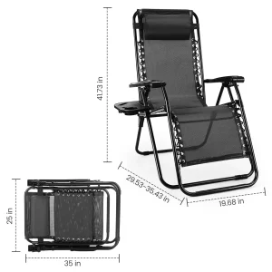 Portable Recliner Camping Patio Outdoor - Thumbnail Image 4