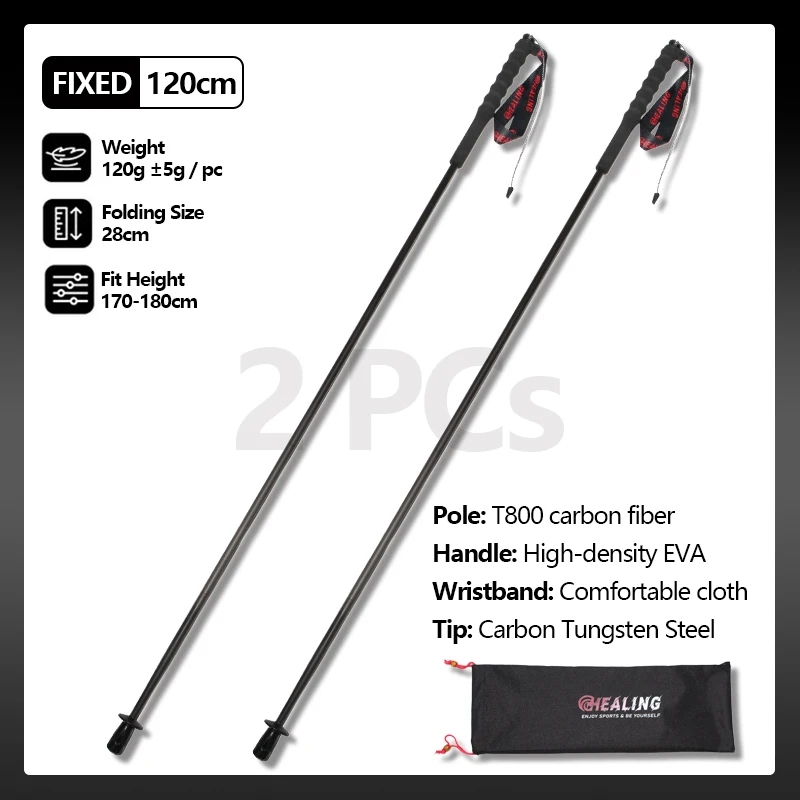 2PCs Carbon Fiber Foldable 5-Sections - Image 9