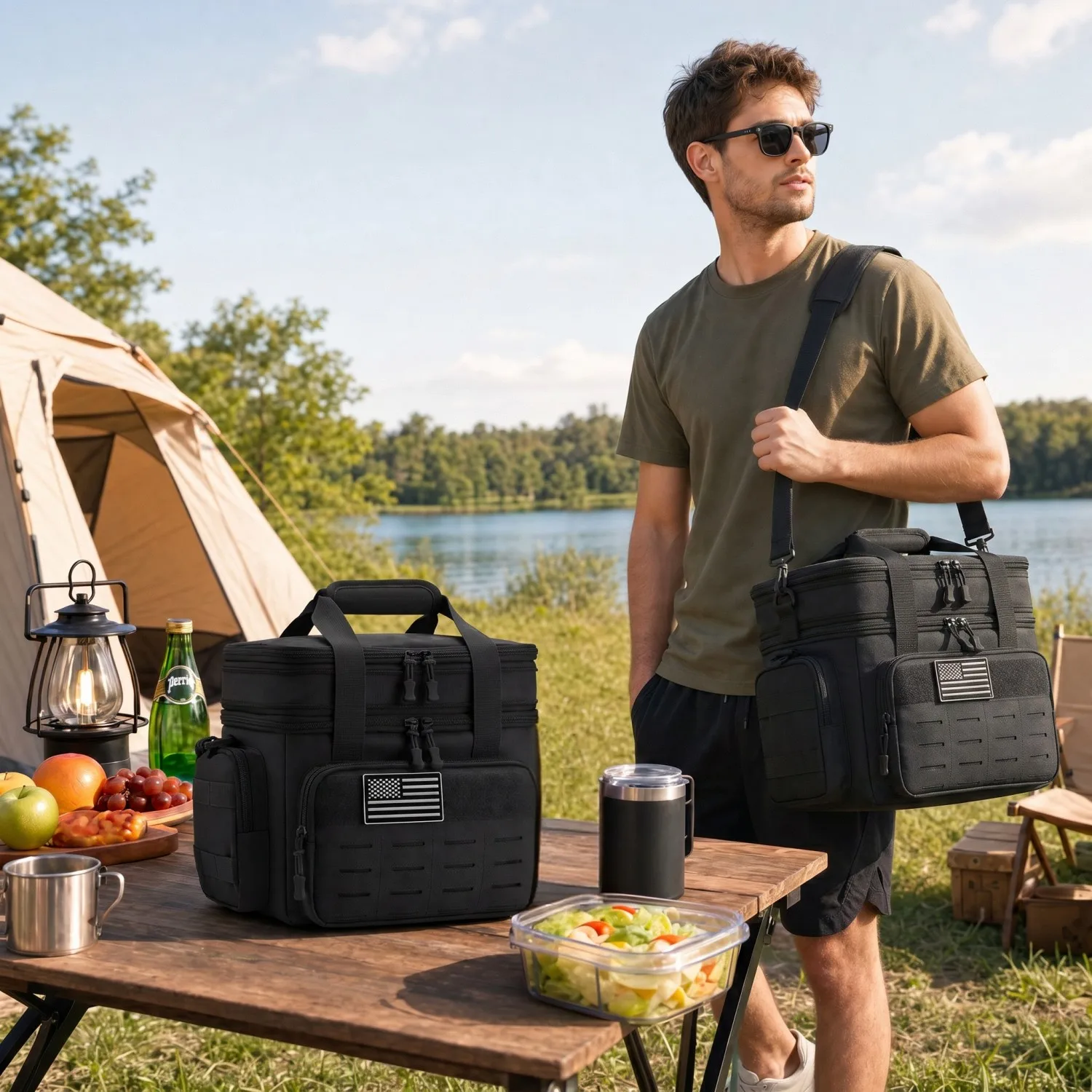 Insulated Lunch Bag Tactical Cooler Box - Image 7