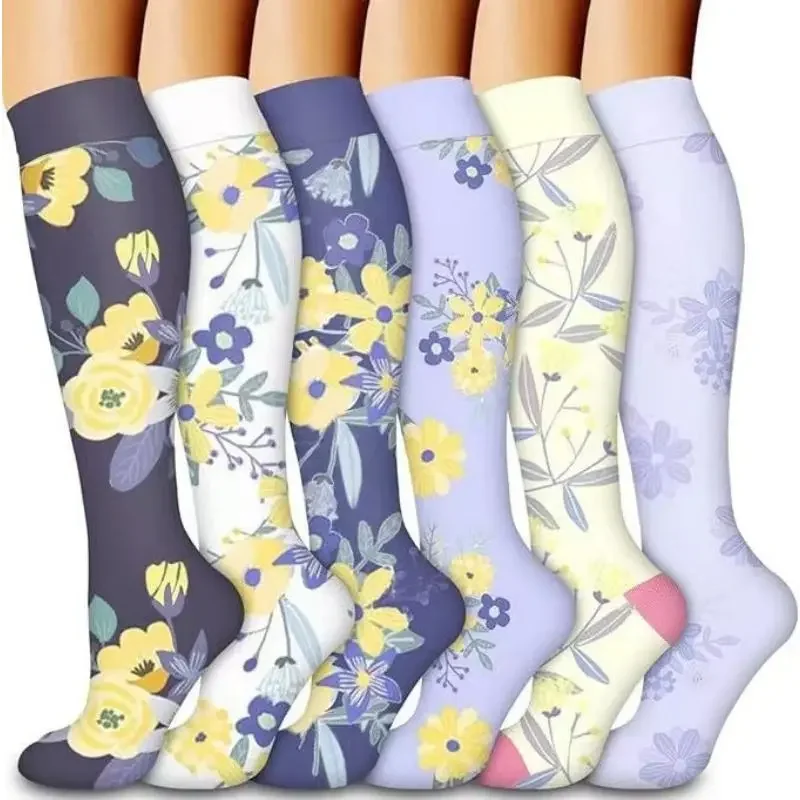 Women's 6-Pack Mid-Calf Compression Socks Bundle - Image 20