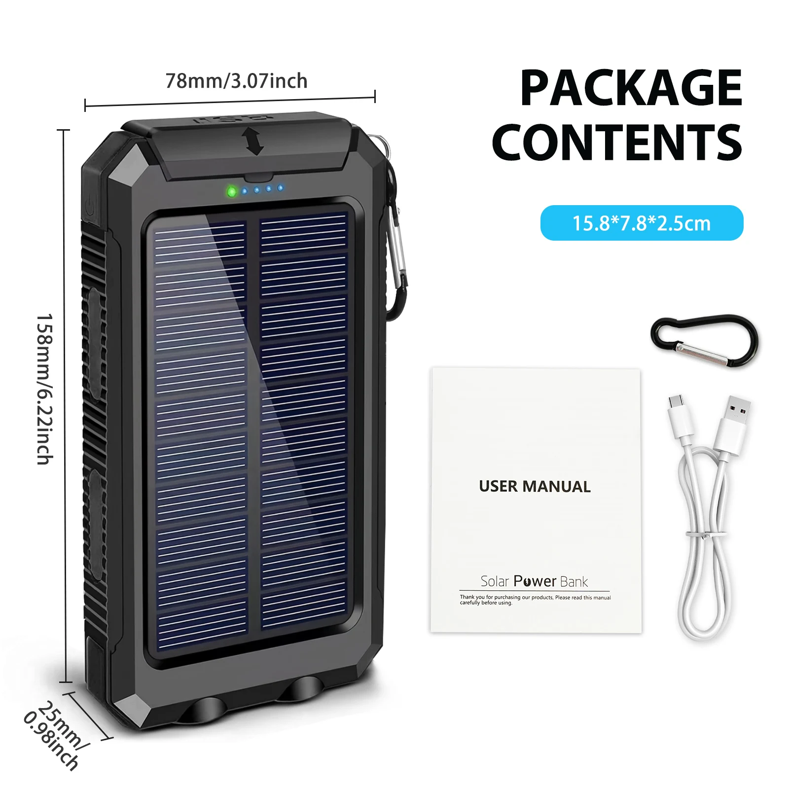 30000mAh Solar Power Bank - Image 6