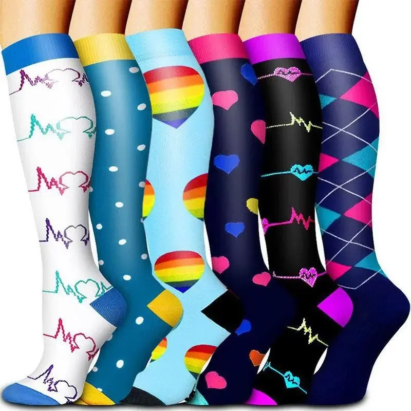 Women's 6-Pack Mid-Calf Compression Socks Bundle - Image 18