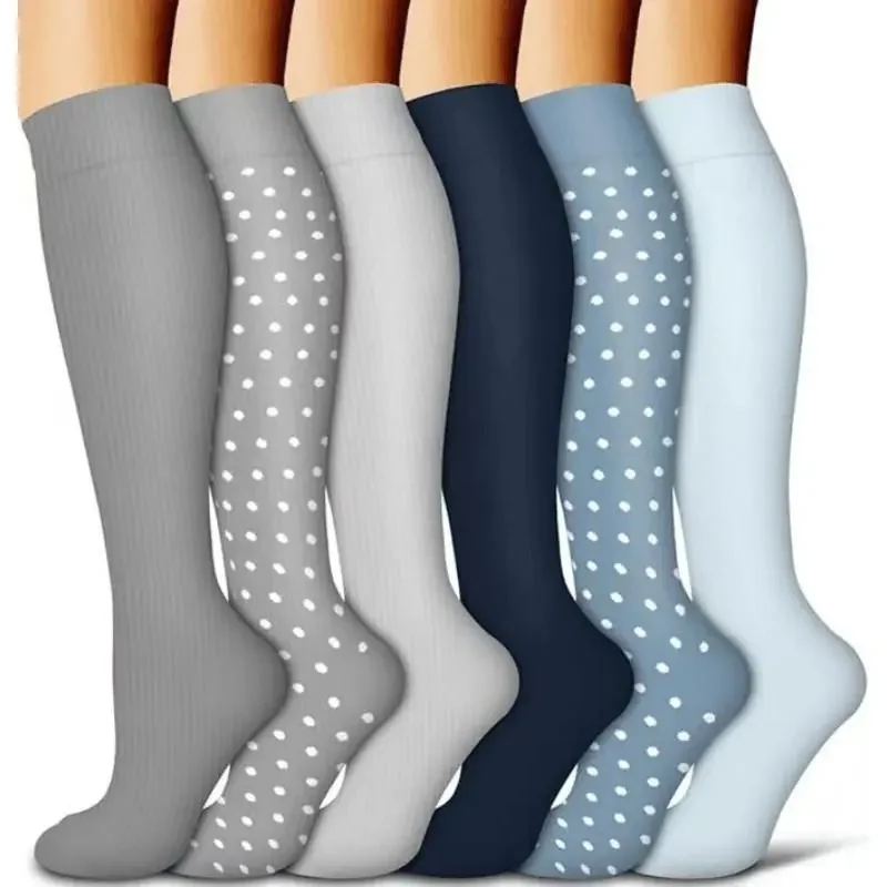 Women's 6-Pack Mid-Calf Compression Socks Bundle - Image 58