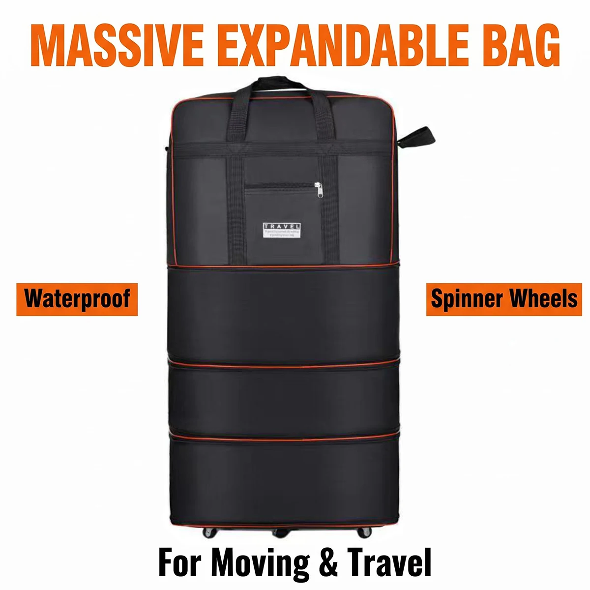 Travel Bag with Wheels Expandable - Image 1